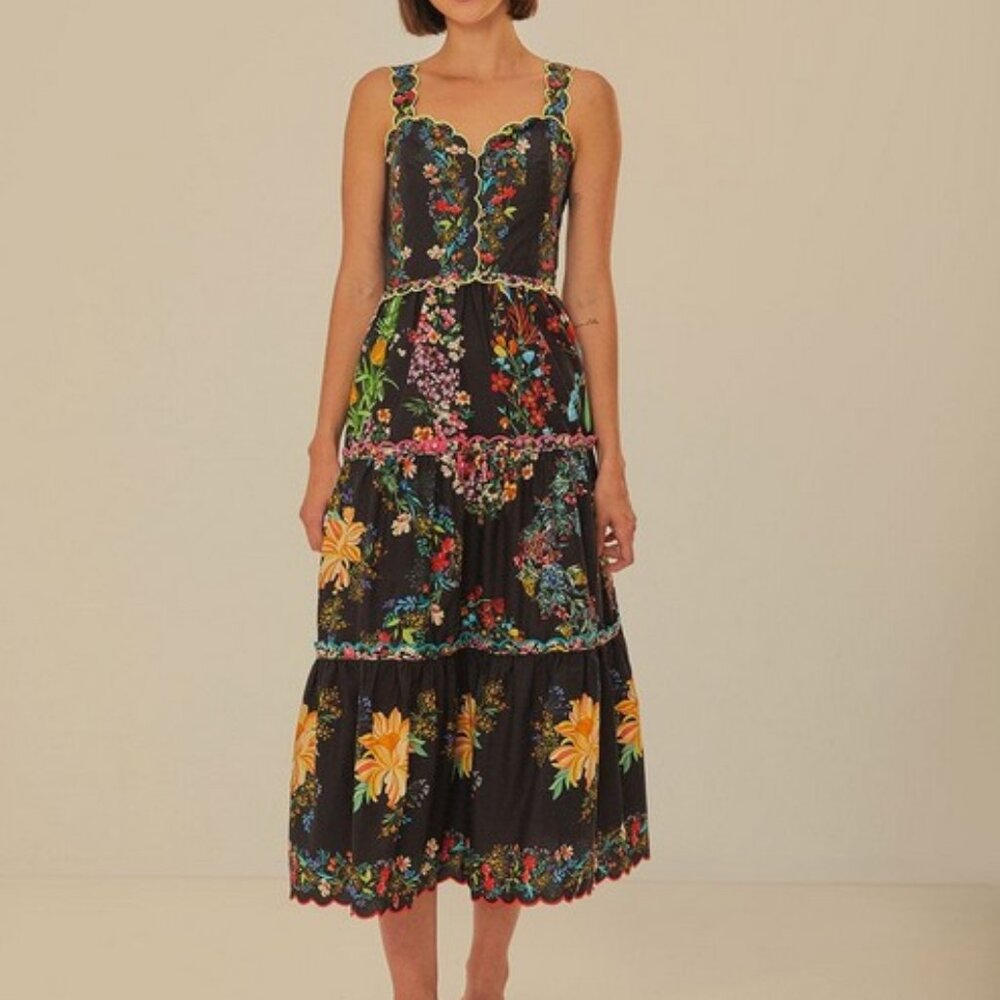 Farm Rio Delicate Forest Scarves Cotton Maxi